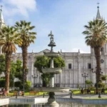 Arequipa Plaza De Armas Cathedral Daytime