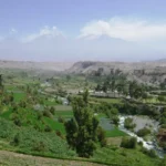 Arequipa Valley Volcanoes Green Fields