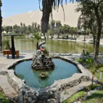 Huacachina Oasis Lagoon Mermaid Statue