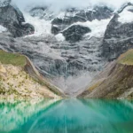 Humantay Lake Glacier Closeup