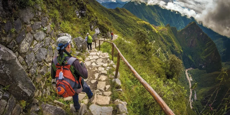 Inca Trail Descent Panoramic Switchbacks