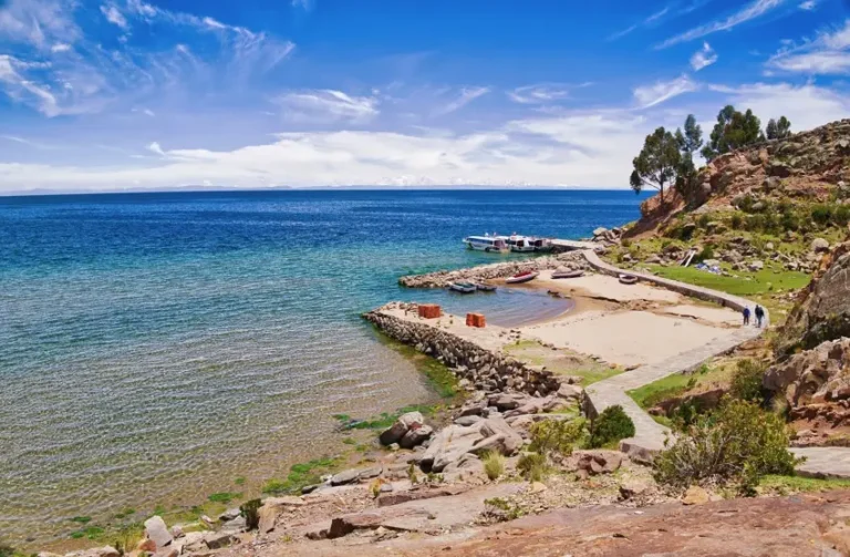 Lake Titicaca Island Shore Boats