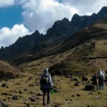 Lares Trek Hikers Mountain Valley