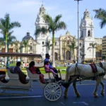 Lima Plaza Mayor Horse Carriage Cathedral