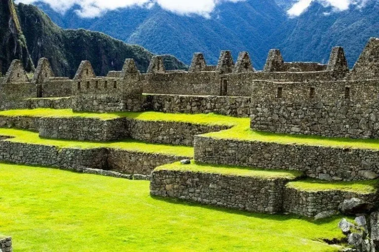 Machu Picchu Ruins Terraces Daytime