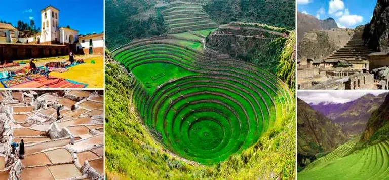 Peru Sacred Valley Attractions Collage